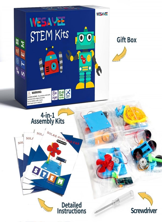 مجموعات STEM للأطفال من عمر 8 إلى 10 سنوات، مجموعة روبوت يعمل بالطاقة الشمسية، ألعاب بناء STEM للأطفال من عمر 8 إلى 13 سنة، تجارب علمية وهندسية للأطفال من عمر 8 إلى 12 سنة، روبوتات، فنون وحرف يدوية للأولاد والبنات، هدايا من 8 إلى 14 سنة - Image 4